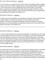 Five Star Forum Mission Statement – external 1 portfolio